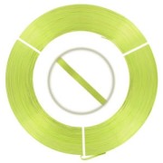 Flat aluminium wire 3,5mm Light Green x 10m