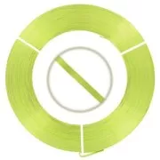 Flat aluminium wire 3,5mm Light Green x 10m