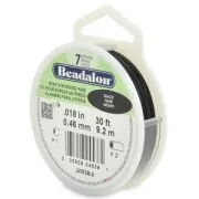 Beading wire Black 7 strands 0.46 mm x9,2 m