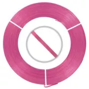 Flat aluminium wire 3 mm Fuschia x 10m