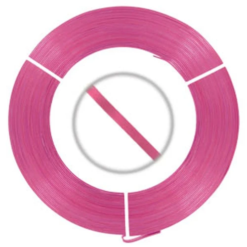 Flat aluminium wire 3 mm Fuschia x 10m