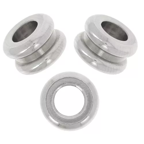 Large-hole bead 5x7 mm - 304 stainless steel x1