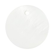 15mm Mother-of-pearl Round sequesins - Natural x10|raw }}