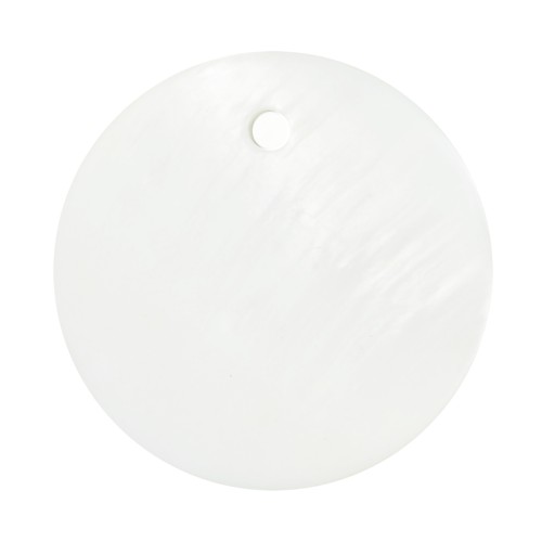 15mm Mother-of-pearl Round sequesins - Natural x10