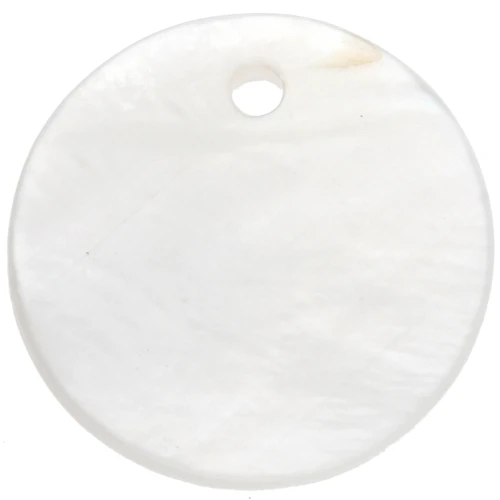 15mm Mother-of-pearl Round sequesins - Natural x10