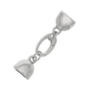 Stainless steel 15mm lobster clasp for 7 mm lace x1