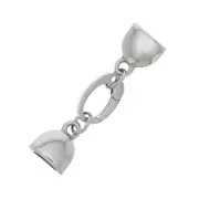 Stainless steel 15mm lobster clasp for 7 mm lace x1