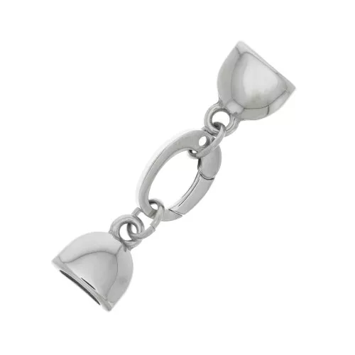 Stainless steel 15mm lobster clasp for 7 mm lace x1