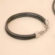 Stainless steel 15mm lobster clasp for 7 mm lace x1