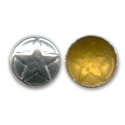 Metal Hotfix 6mm Rhodium tone x100
