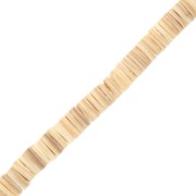 5mm Shell Round Heishi beads - Sand x62cm|raw }}