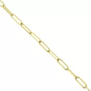 4mm Stainless Steel 316L Rectangle Mesh Chain - Gold Tone x50cm
