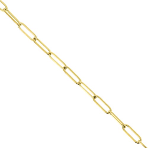 4mm Stainless Steel 316L Rectangle Mesh Chain - Gold Tone x50cm