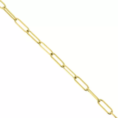 4mm Stainless Steel 316L Rectangle Mesh Chain - Gold Tone x50cm