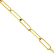 4mm Stainless Steel 316L Rectangle Mesh Chain - Gold Tone x50cm