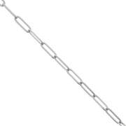 4.3mm Stainless Steel 316L Striated Rectangle Mesh Chain x50cmcm|raw }}