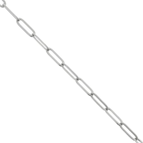 4.3mm Stainless Steel 316L Striated Rectangle Mesh Chain x50cmcm