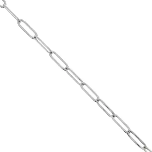 4.3mm Stainless Steel 316L Striated Rectangle Mesh Chain x50cmcm