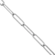 4.3mm Stainless Steel 316L Striated Rectangle Mesh Chain x50cmcm