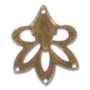 Flower charm 21x18mm Bronze tone x1|raw }}