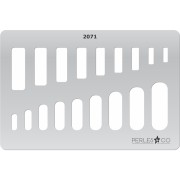 152x100mm Rigid template for polymer clay - Rectangles patterns x1|raw }}