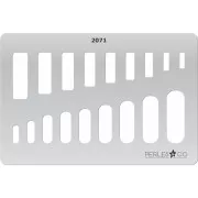 152x100mm Rigid template for polymer clay - Rectangles patterns x1