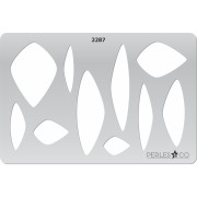 Rigid Template for polymer clay 152x100 mm motifs geometrique x1