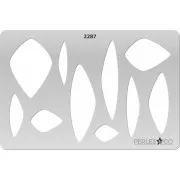 Rigid Template for polymer clay 152x100 mm motifs geometrique x1