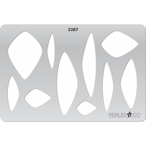 Rigid Template for polymer clay 152x100 mm motifs geometrique x1