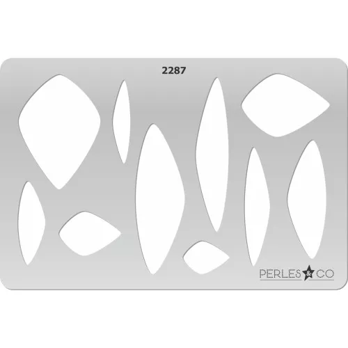 Rigid Template for polymer clay 152x100 mm motifs geometrique x1