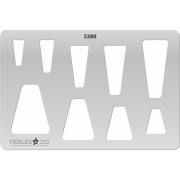 Rigid Template for polymer clay 152x100 mm motifs Trapèzes x1|raw }}