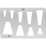 Rigid Template for polymer clay 152x100 mm motifs Trapèzes x1