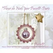 2x5mm Piros® Glass beads by Puca® - Opaque Red Coral Bronze x10g