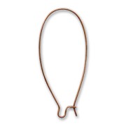 Thread earrings 46mm Old copper tone x2|raw }}