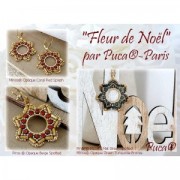 2.5x3mm Minos® by Puca®  Opaque Red Coral Tweedy x5g