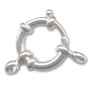 925 Sterling Silver spring ring clasp 20mm x1
