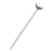 For round cabochon 1028 6mm 925 Sterling Silver pin 35x0.6mm x1|raw }}