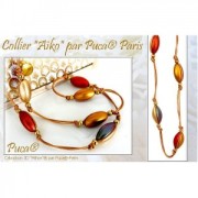 20x10mm Athos 3D by Puca® oval glass cabochon - Opaque Rose New Picasso x1