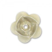 Metal Rose  8mm Silver tone x1|raw }}