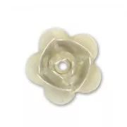 Metal Rose  8mm Silver tone x1