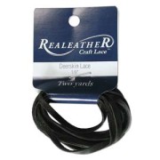 Deerskin Lace 3mm Black x 1.8m