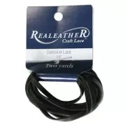 Deerskin Lace 3mm Black x 1.8m