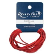 Deerskin Lace 3mm Red x 1.8m|raw }}