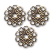 Metal spacer bead  8mm Bronze tone x10