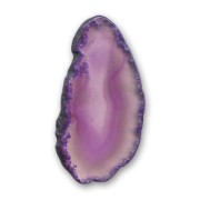 Slice Pendant 60mm Purple Agate|raw }}