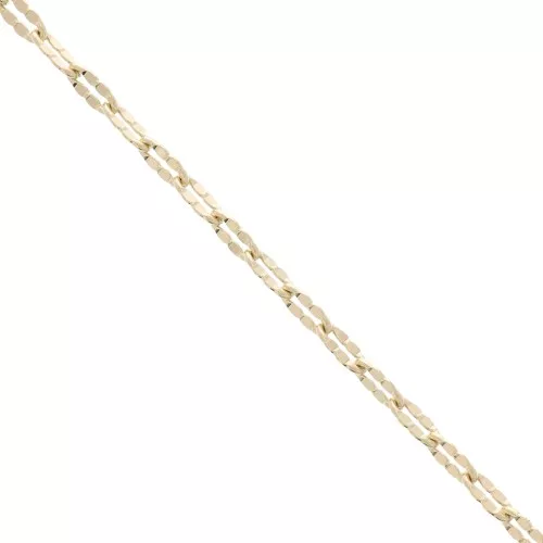 4mm Fancy Mesh Chain - Gold Plated 3 micron x50cm