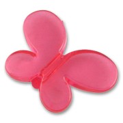 Butterfly 20x28mm Raspberry x1