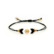 11x8mm Arrow Zamac bead - Fine Gold Plated x1