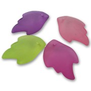 Set of leaves 25mm Frosted x15|raw }}