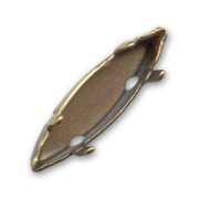 PureCrystal Navette cabochon setting 11x3mm Bronze tone